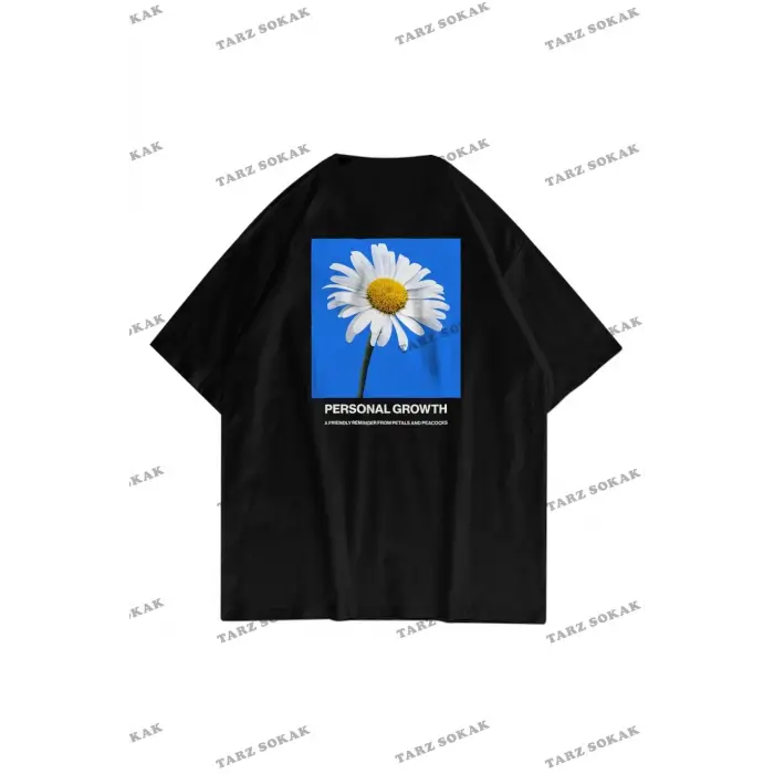 Unisex Papatya Siyah