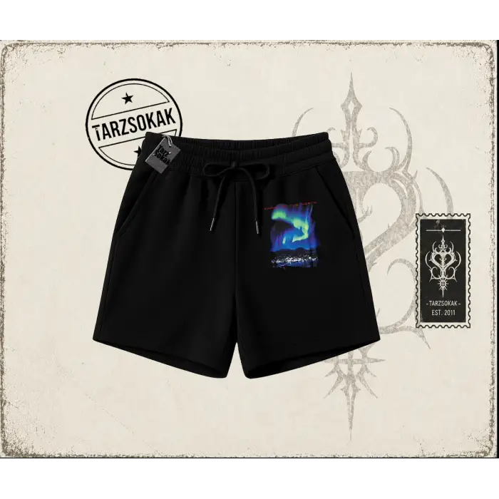 Unisex Paris Unisex Şort Beyaz