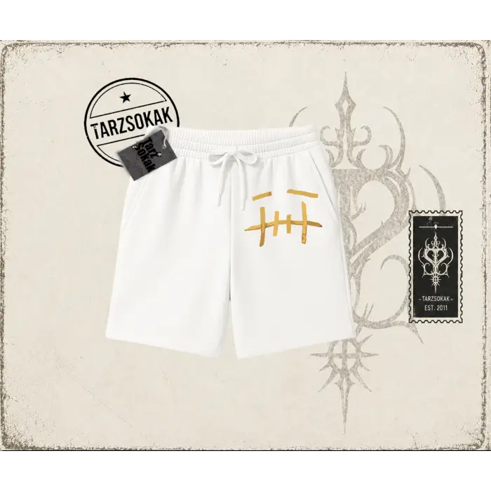 Unisex Patates Cactus Jack Unisex Şort Beyaz