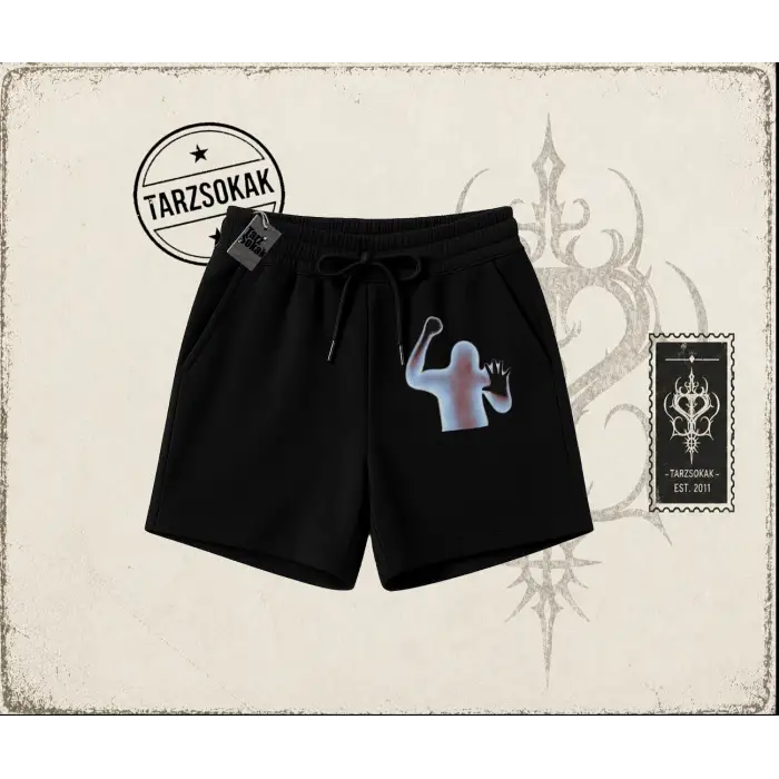 Unisex Psycho Unisex Şort Beyaz