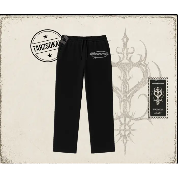 Unisex Reverse Unisex Baggy Eşofman Altı Beyaz