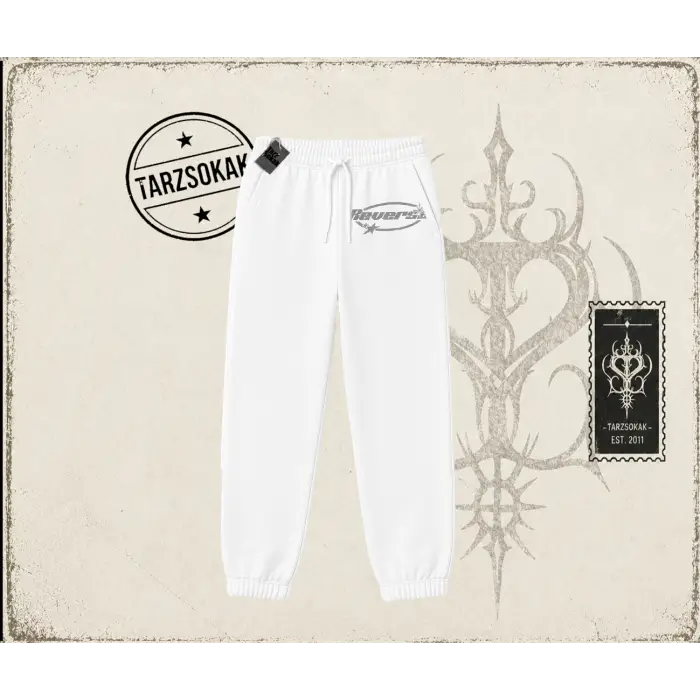 Unisex Reverse Unisex Jogger Eşofman Altı Beyaz