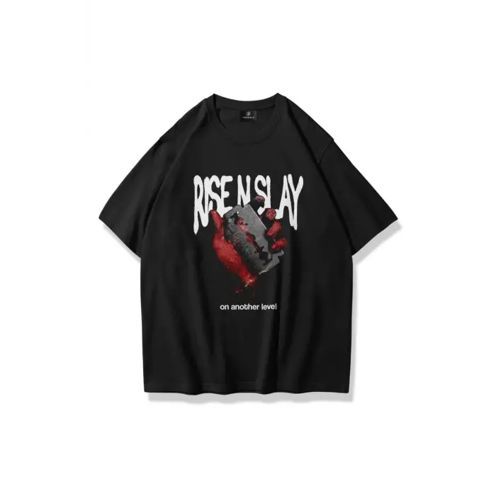 Unisex Rise N Slay Tshirt Siyah