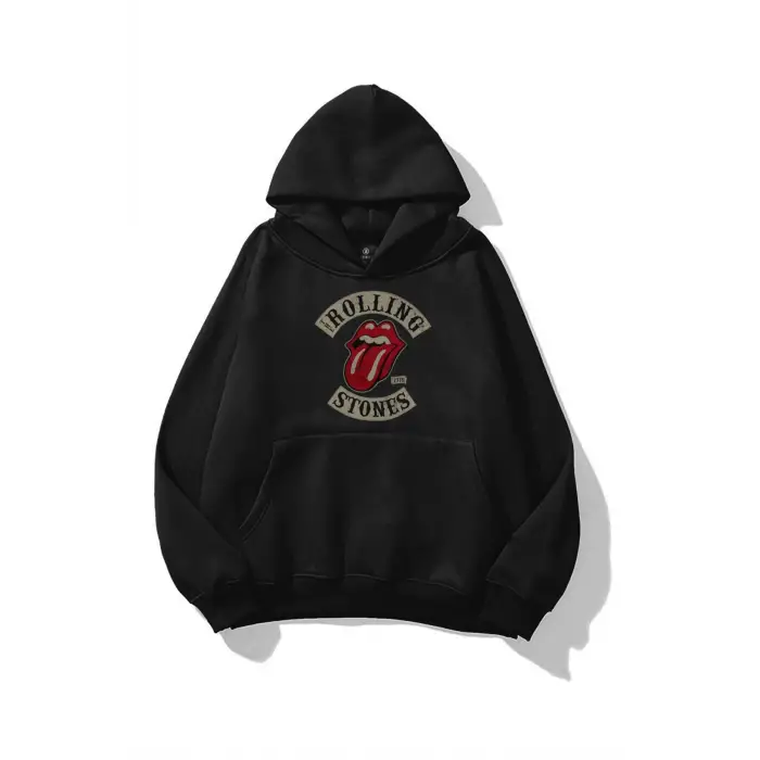 Unisex Rolling Stones 1978 Sweatshirt Siyah