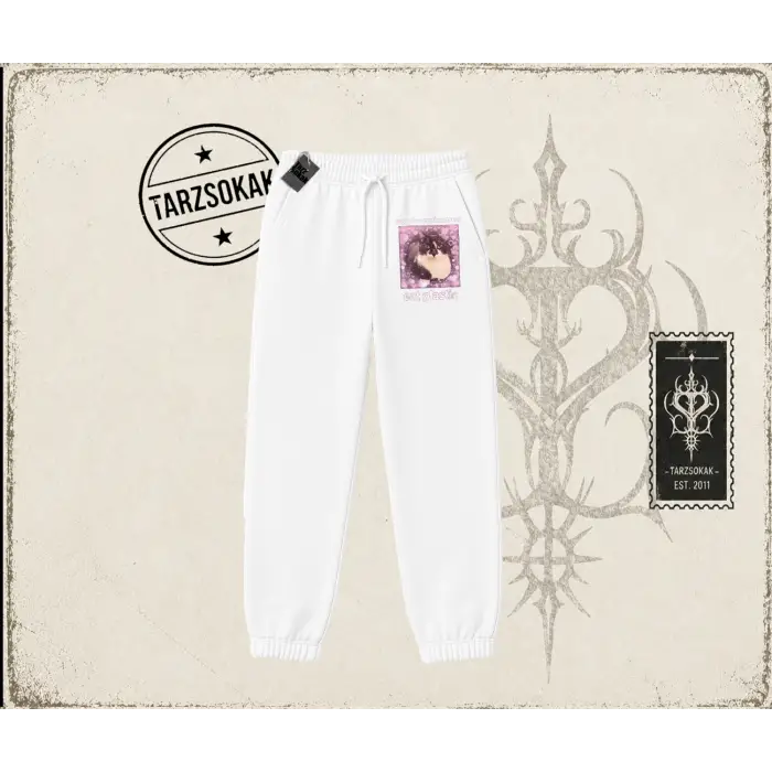 Unisex Save The Environment Unisex Jogger Eşofman Altı Beyaz