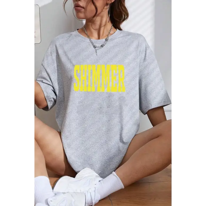 Unisex Shimmer Baskılı T-shirt