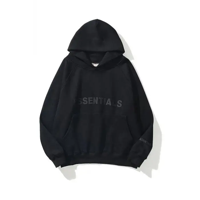 Unisex Siyah Essentials Sweatshirt Trndz204