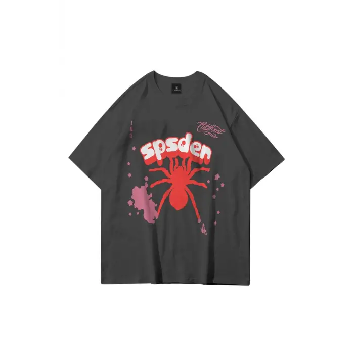 Unisex Sp5der Antrasit Tshirt