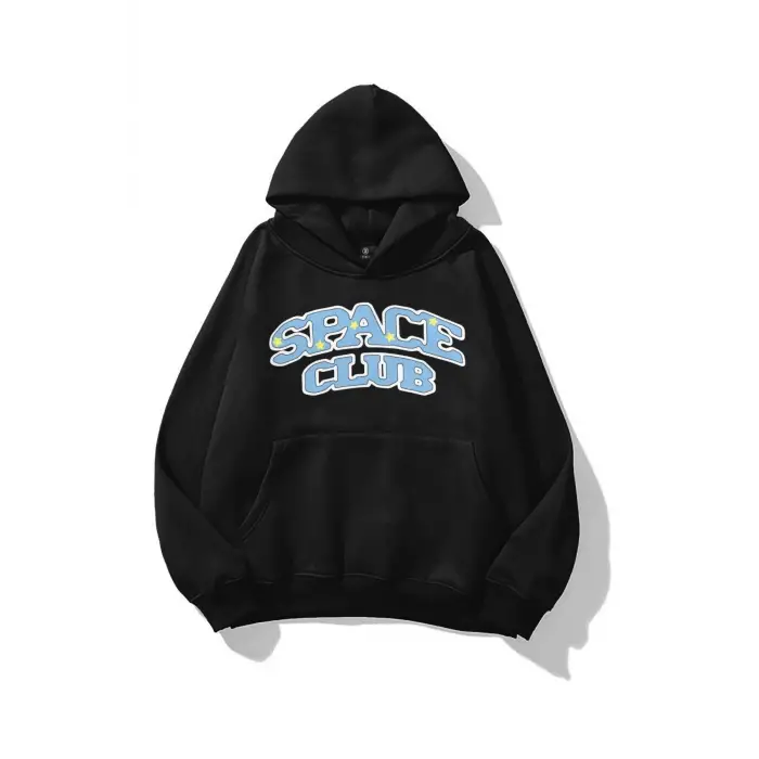 Unisex Space Club Sweatshirt Siyah