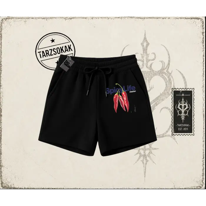 Unisex Spicylife Unisex Şort Beyaz