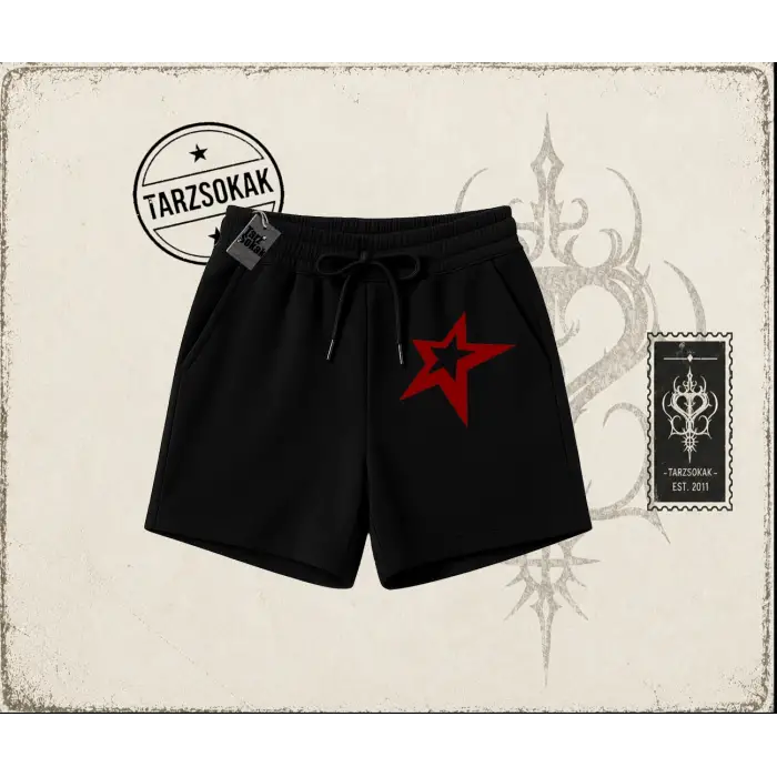 Unisex Star Unisex Şort Beyaz