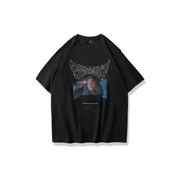 Unisex Stardust Tshirt Siyah