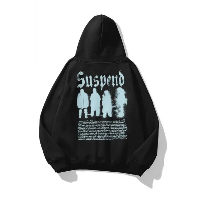 Unisex Suspend Sweatshirt Siyah
