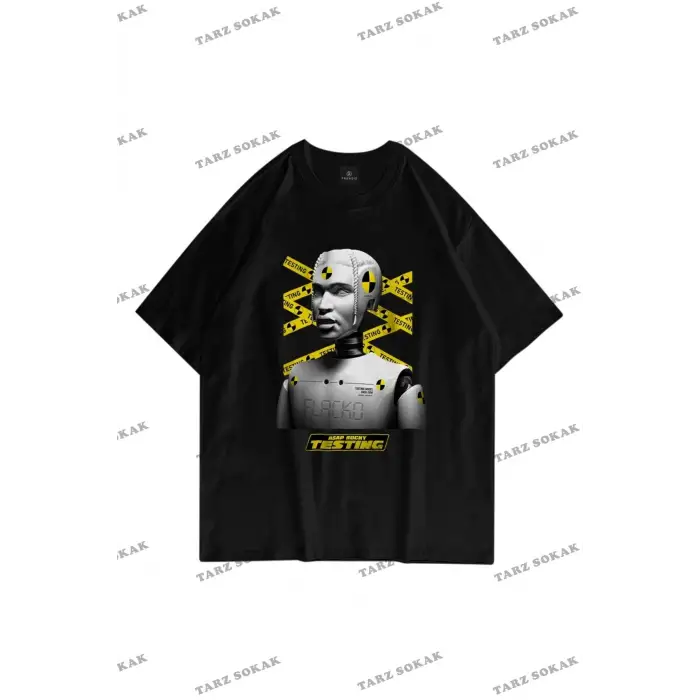 Unisex Testing Asap Rocky Siyah T