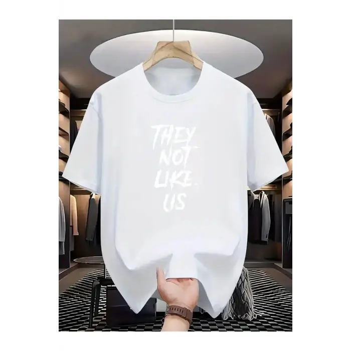 Unisex They Not Like Us Baskılı Oversize