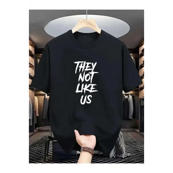 Unisex They Not Like Us Baskılı Oversize