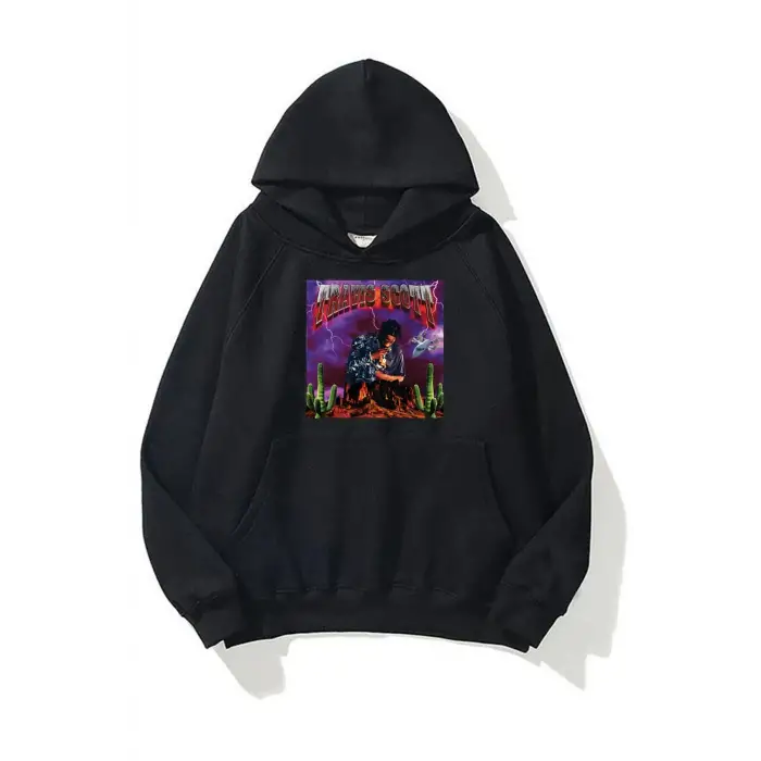 Unisex Travis Scott Cactus Siyah Sweatshirt
