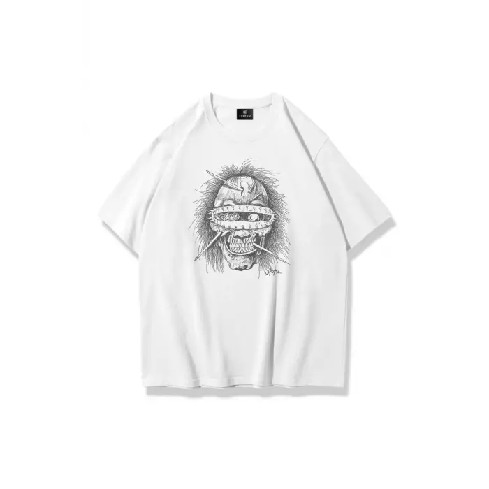 Unisex Utopia Psycho Travis Scott Tshirt Beyaz