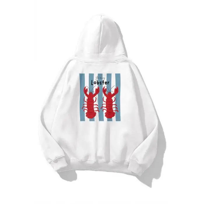 Unisex You are My Lobster Sweatshirt Beyaz