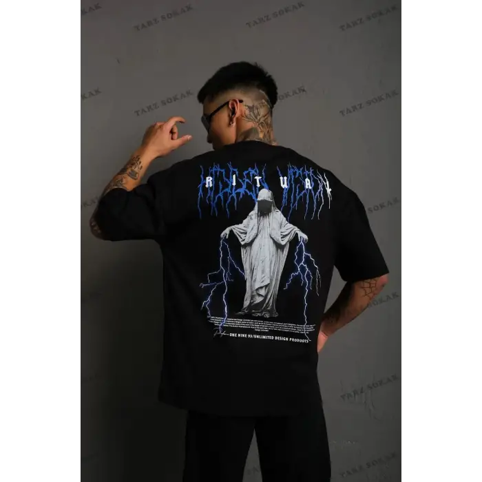 unrivaled Ritual Baskılı Oversize Pamuk Unisex