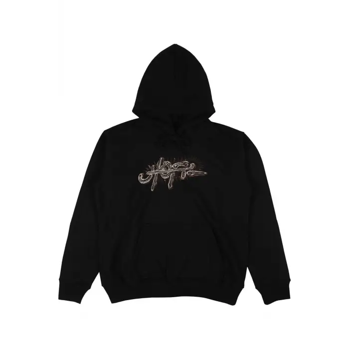 Utopia Travis Scott Oversize Unisex Kapüşonlu Sweatshirt Hoodie Siyah