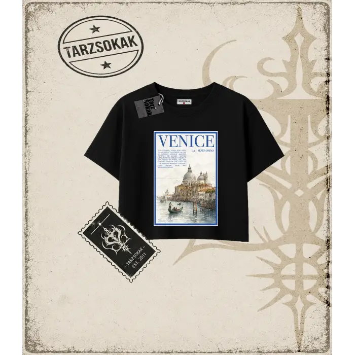 VENICE Kadın Crop Tişört
