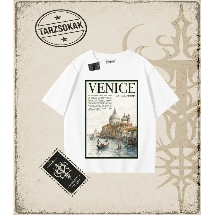 VENICE Oversize Unisex Tişört