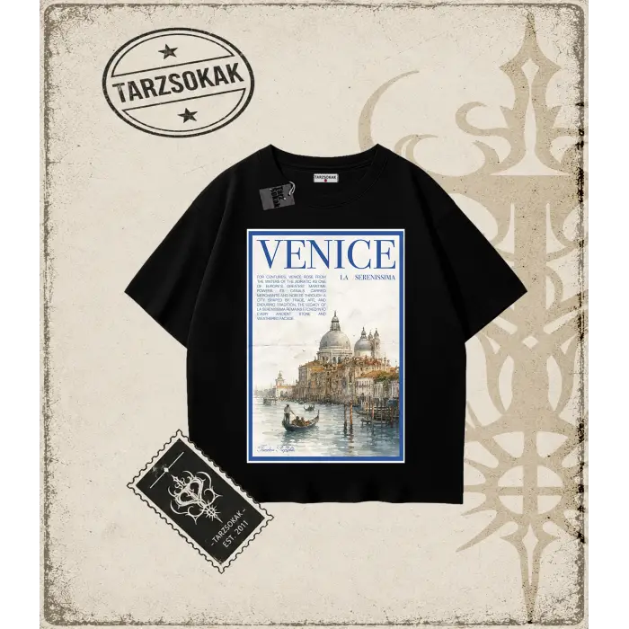 VENICE Oversize Unisex Tişört