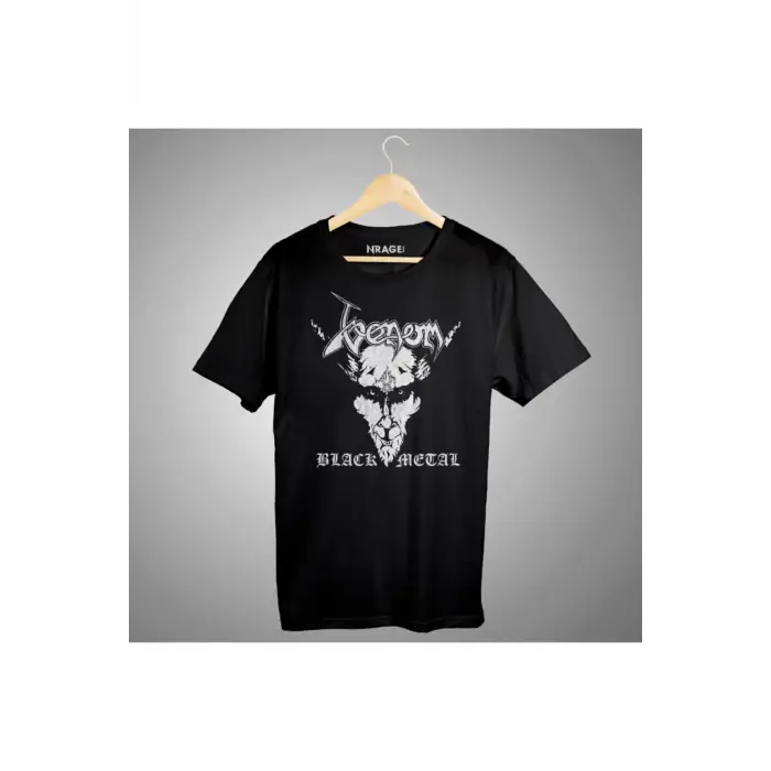 Venom Black Metal Baskılı Unisex Tişört