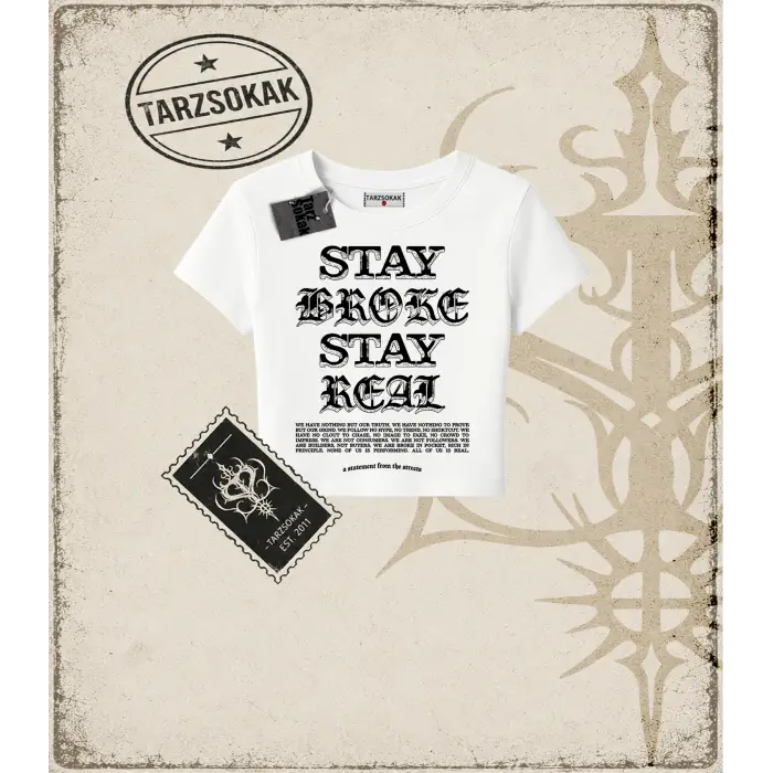 VINTAGE SARCASM   Kadın Baby Tee