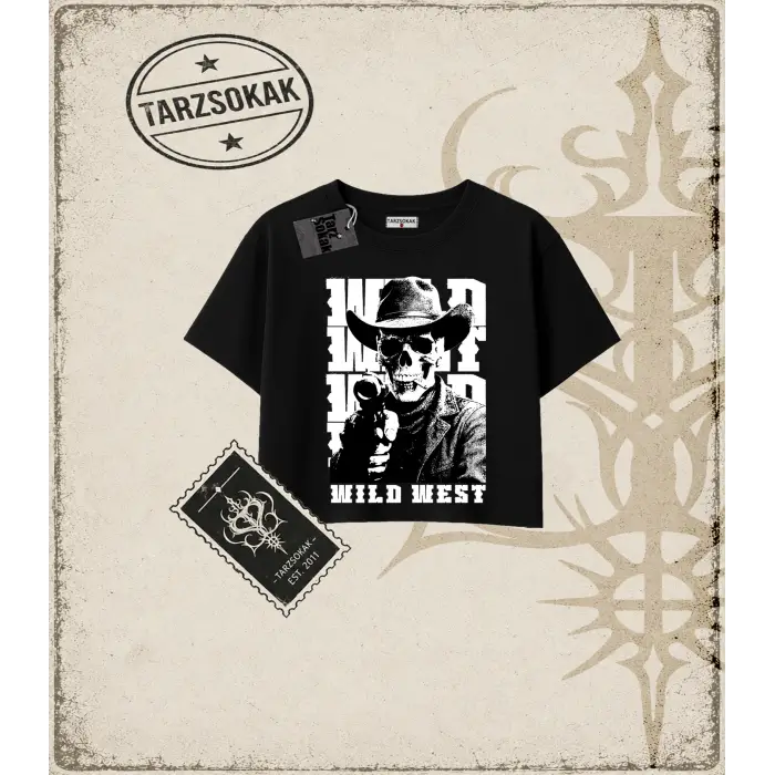 WILD WEST Kadın Crop Tişört