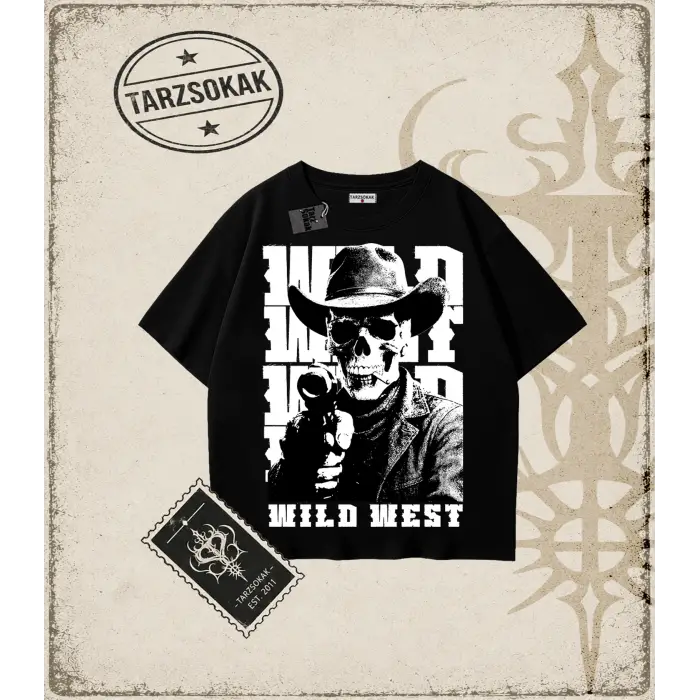 WILD WEST Oversize Unisex Tişört