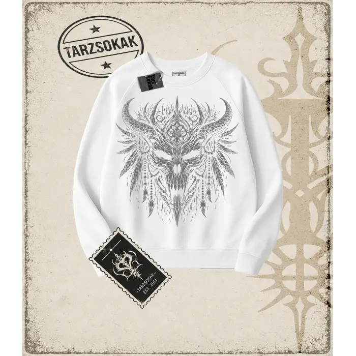 WITCH Oversize Unisex Bisiklet Yaka Sweatshirt