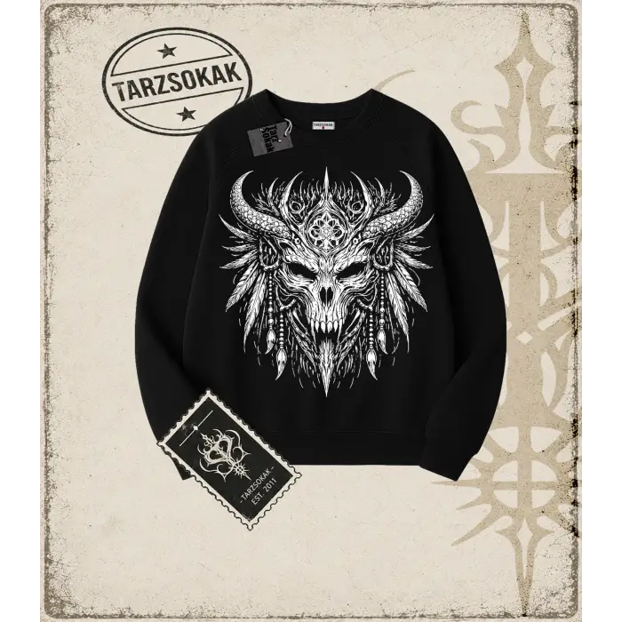 WITCH Oversize Unisex Bisiklet Yaka Sweatshirt