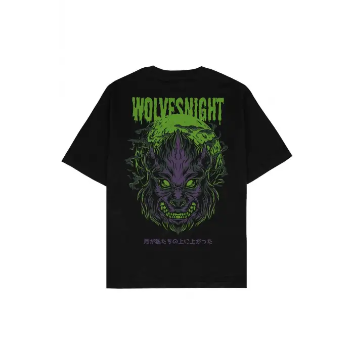 Wolves Night Oversize T-shirt