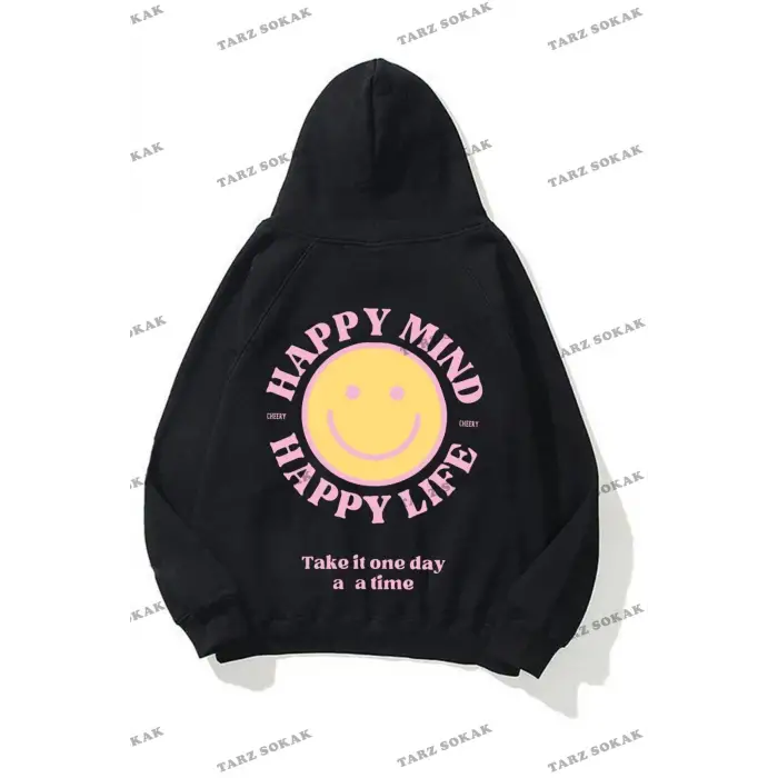 Y2K Unisex Happy Life Sweatshirt KOD 2000
