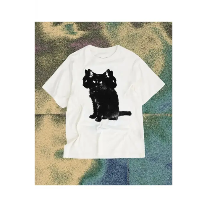 Y2k Unisex Oversize Kedili Gotik Tshirt