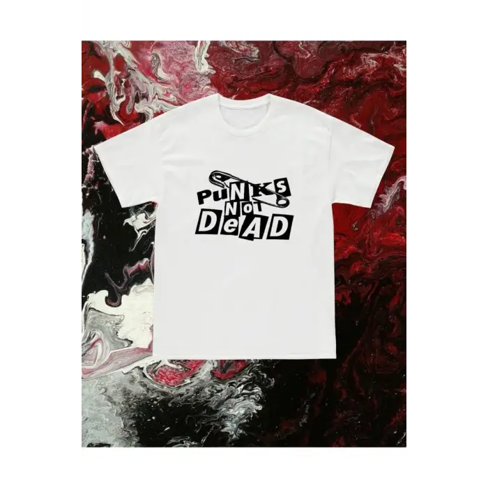 Y2k Unisex Oversize Punks Not Dead Tshirt