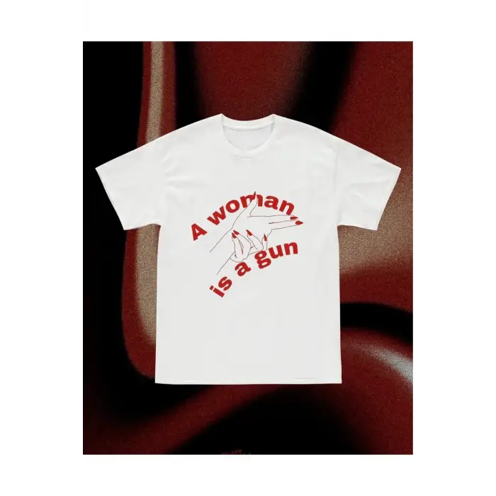 Y2k Unisex Oversize Woman Is A Gun Tshirt