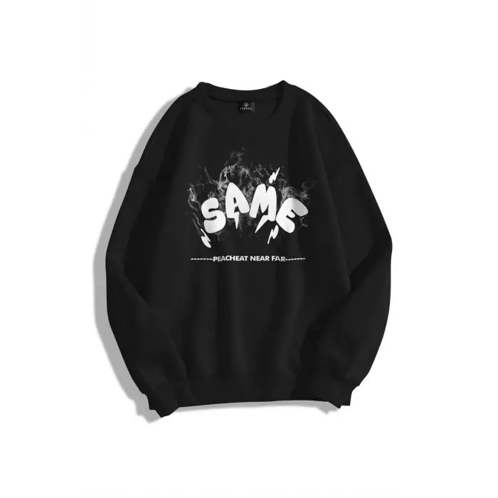 Y2K Unisex Same Bisiklet Yaka Sweatshirt KOD 1817