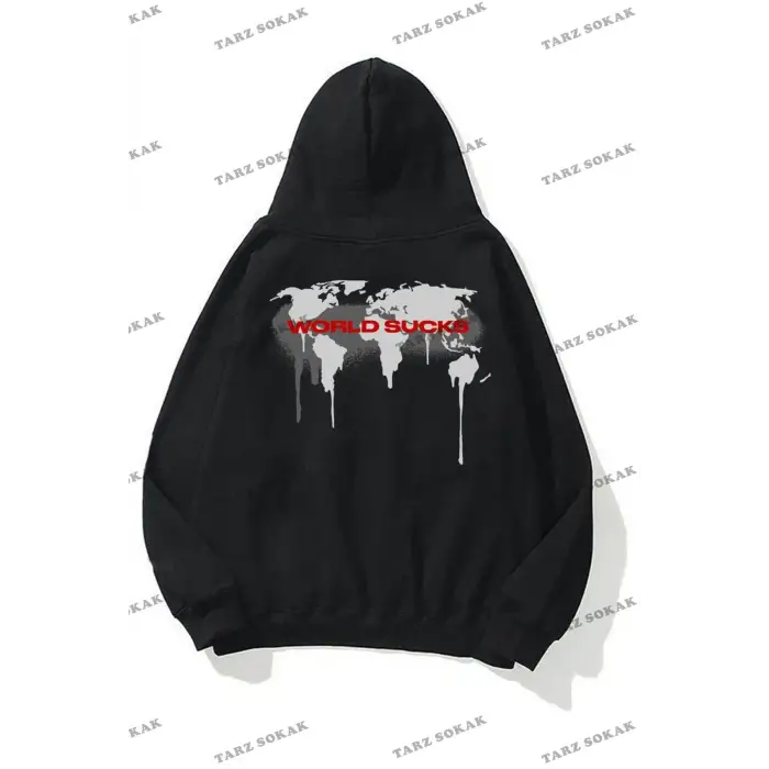 Y2K Unisex World Sucks Sweatshirt KOD 1801