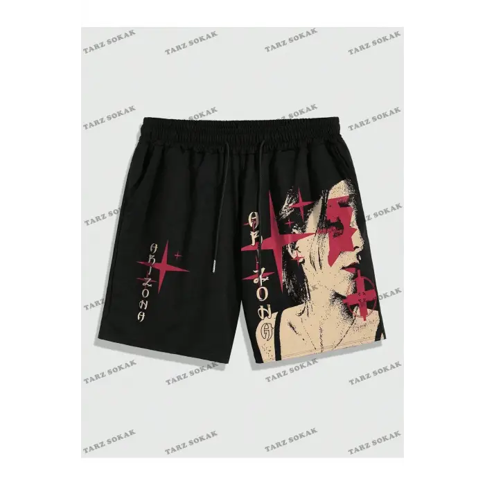 Y2K Unisex Yaz Şort Bermuda Harajuka Anime Retro KOD-11540