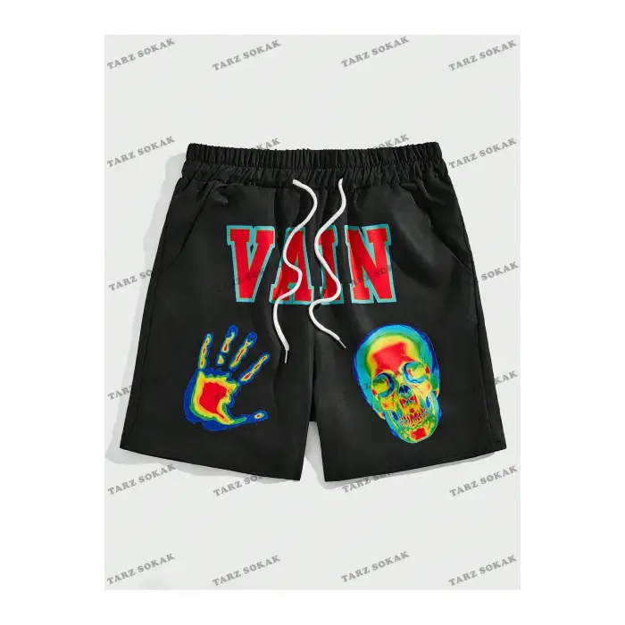 Y2K Unisex Yaz Şort Bermuda Harajuka Anime Retro KOD-11551