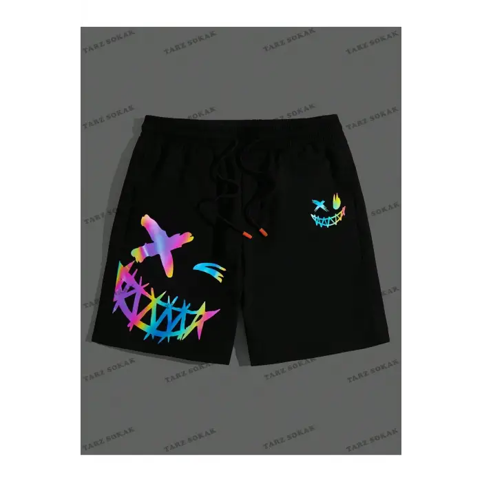 Y2K Unisex Yaz Şort Bermuda Harajuka Anime Retro KOD-11579