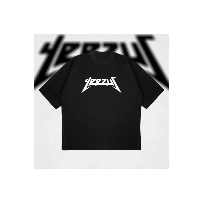 Yeezus Basic Oversize Unisex Pamuklu Nefes Alan Kalın Kumaşlı
