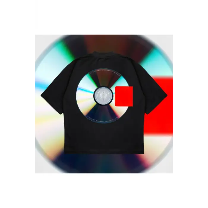 Yeezus Cd Tee Oversize Unisex Pamuklu Nefes Alan Kalın Kumaşlı