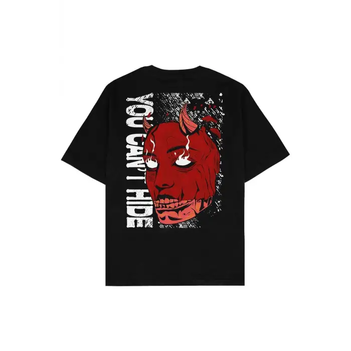 You Cant Hide Siyah Oversize Unisex T-shirt