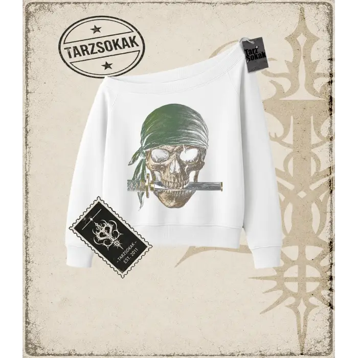 ZORO Kadın Kayık Yaka Sweatshirt