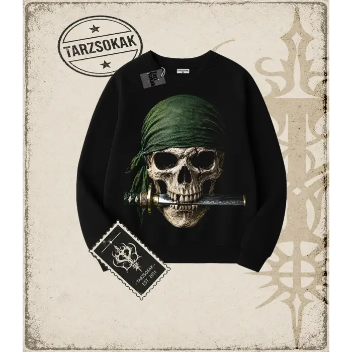 ZORO Oversize Unisex Bisiklet Yaka Sweatshirt