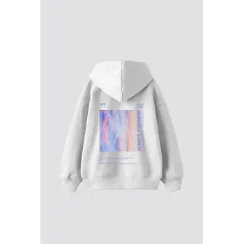 1989 Sırt Baskılı Oversize Unisex Premium Beyaz